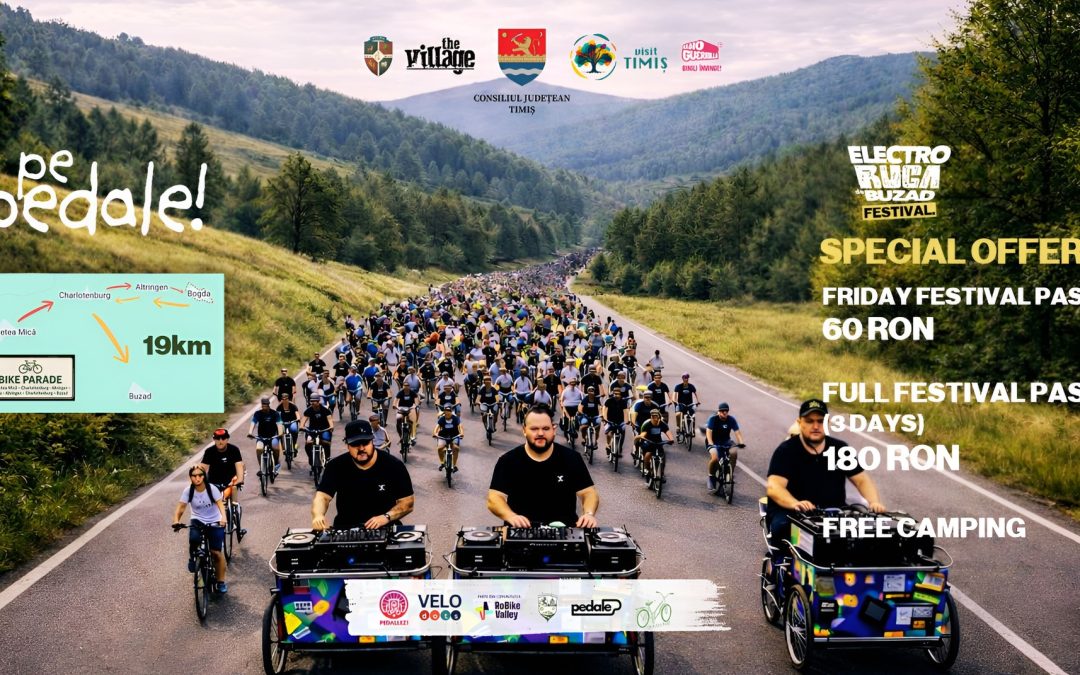 Hai la Electroruga pe Pedale – Bike Parade și intri la festival la un preț special